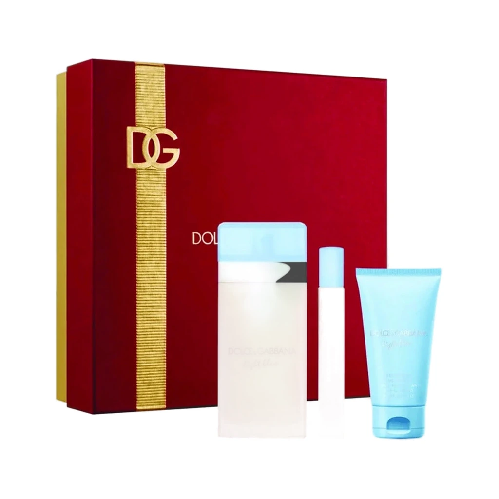 D & G Light Bluewomen Eau De Toilette 100 ml & Body Cream 50 ml & Eau De Toilette Travel 10 ml