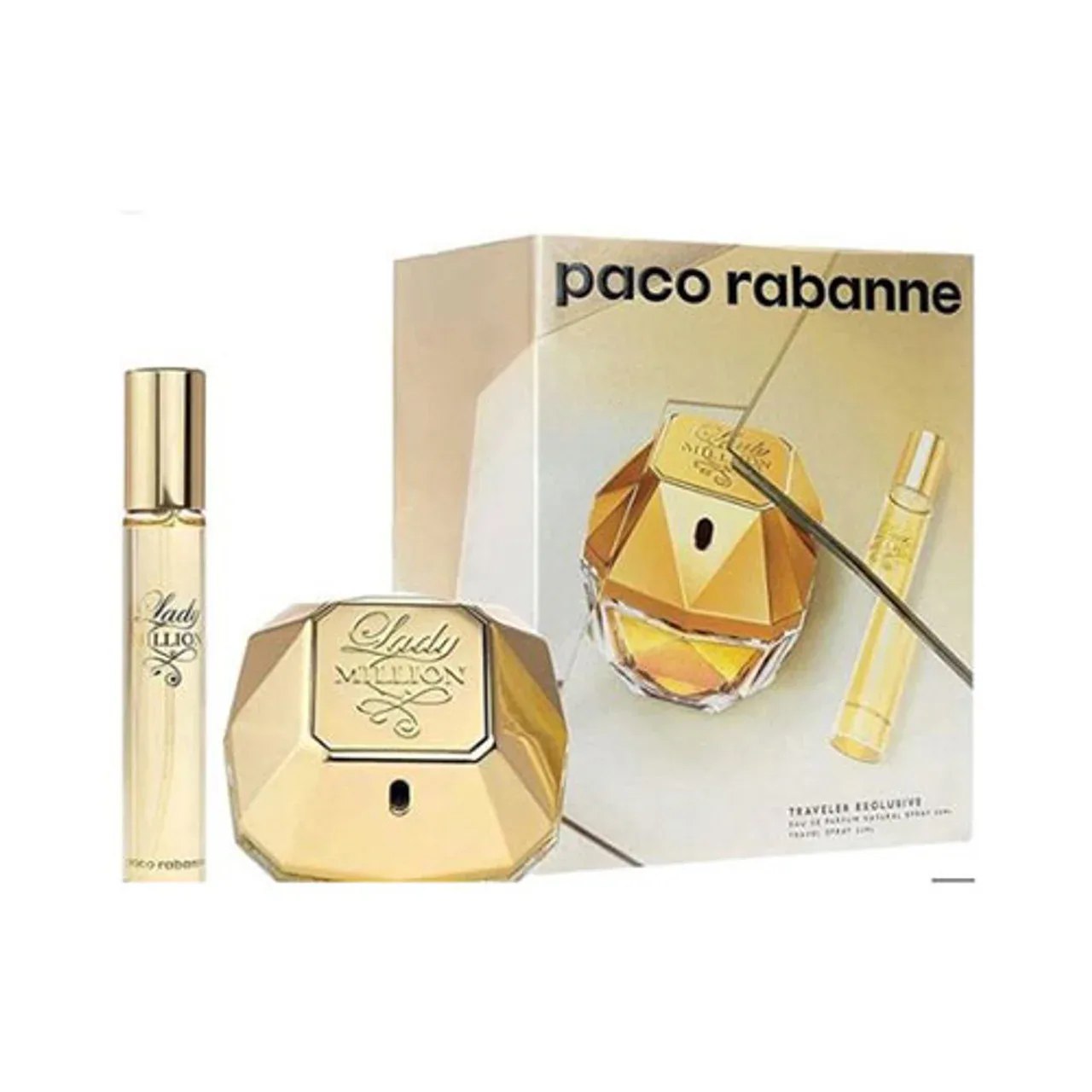Paco Rabanne Lady Million women Eau De Parfum Spray 80 ml & Eau De Parfum Spray 20 ml