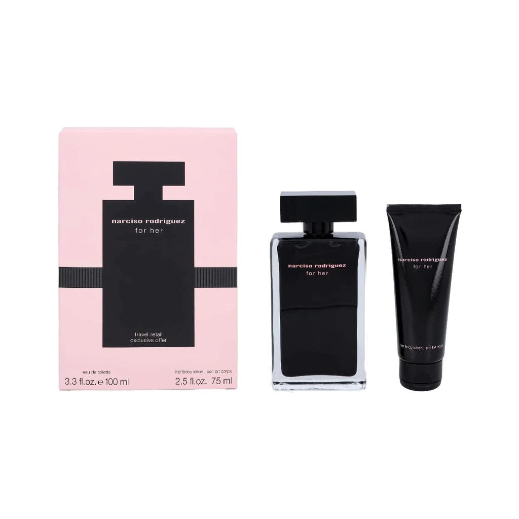 Narciso Rodriguez Eau De Toilette Spray 3.3 oz & Body Lotion 2.5 oz