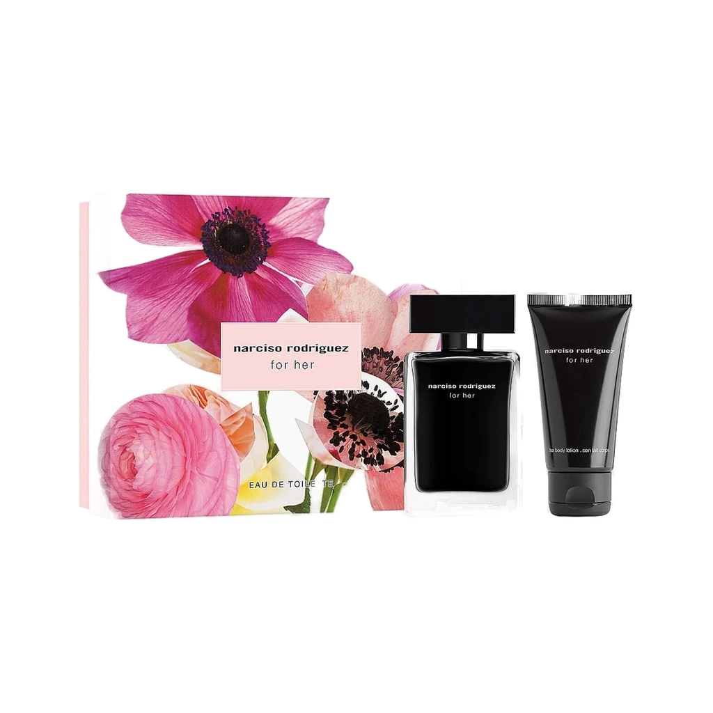 Narciso Rodriguez Parfum Set Eau De Toilette Spray 50 ml & Body Lotion 50 ml